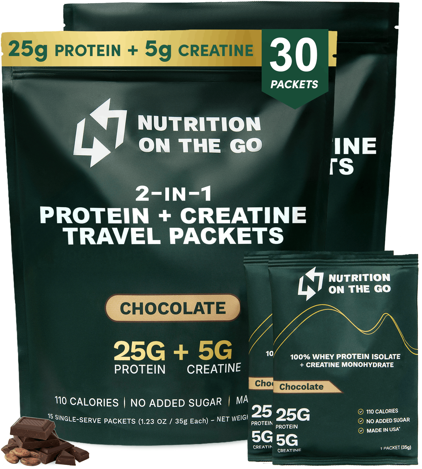 Whey Protein Isolate with Creatine | Single-Serve Packets